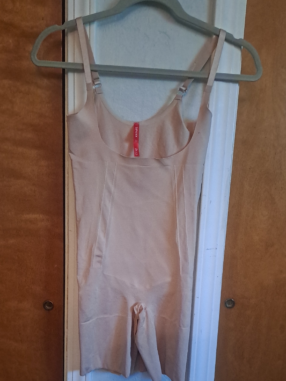 SPANX Nude Full-Body Shaping Bodysuit with Adjustable Straps